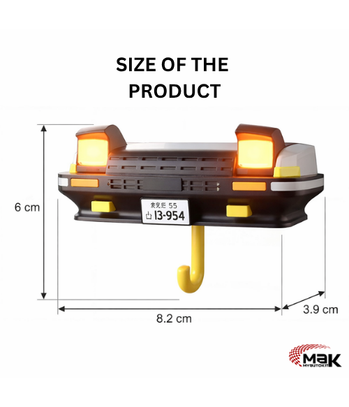 Vintage Car LED Key Holder – Wall-Mounted Key Organizer with Automatic Headlights (AE86 Edition)